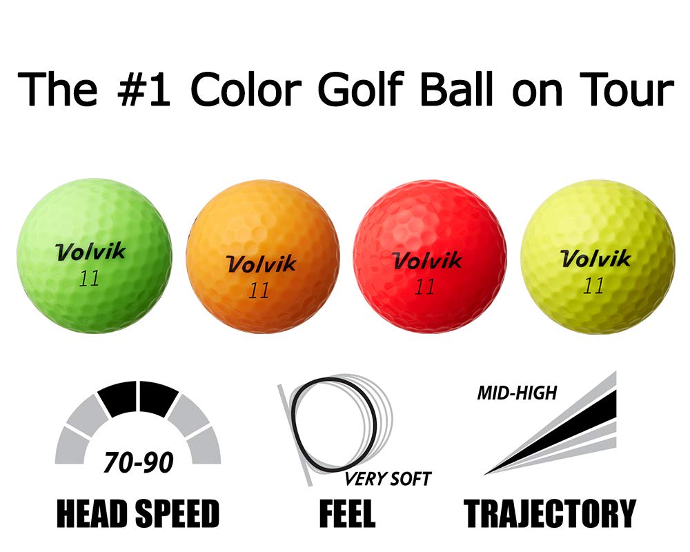 Volvik Power Soft High-Speed Golf Balls - 12 Pack Bundle with Explosive Distance & Soft Feel | Perfect for Tournament Play, Driving Range Practice & Gift Giving