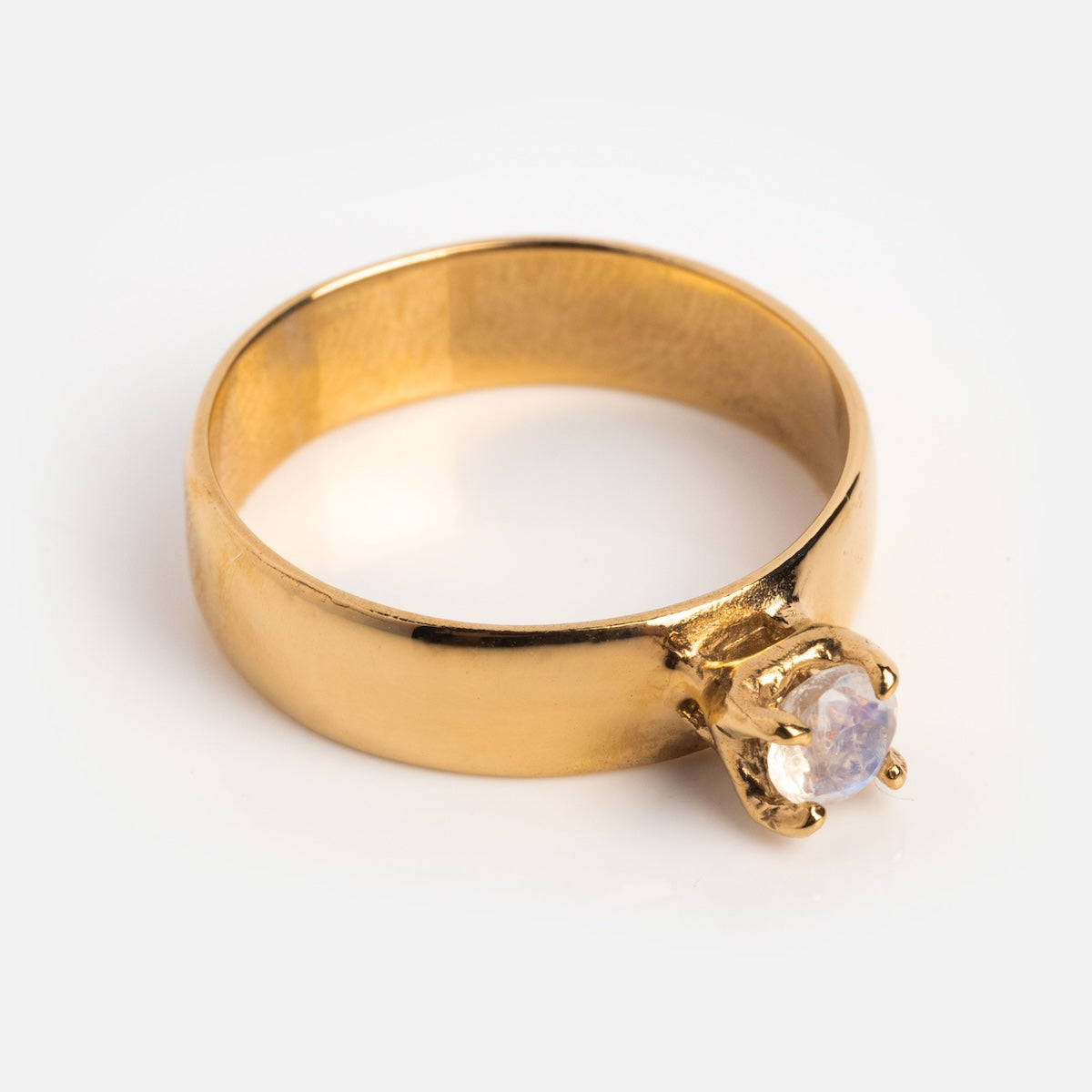 Lucinda Moonstone Ring for Women - Elegant Sterling Silver Jewelry Gift for Her, Perfect for Weddings, Anniversaries & Everyday Wear