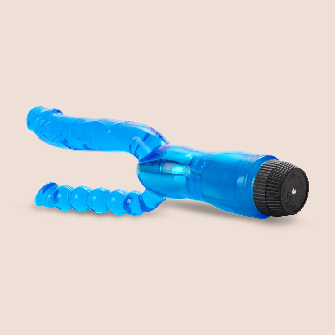 CalExotics Dual Penetrator Vibrator - Powerful Dual Beads & Dildo for Women | G-Spot & Clitoral Stimulation | Perfect for Couples Play & Solo Pleasure