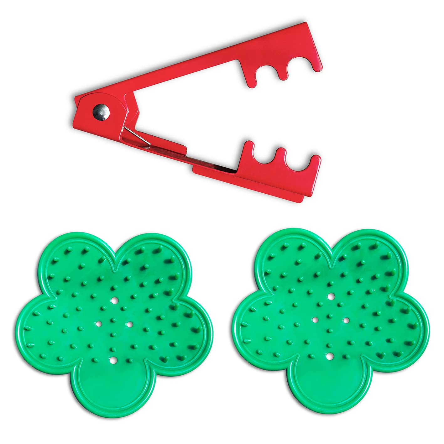 QMARK 3 Pcs Thorn Leaf Stripper Tool Set - Rose Stem Stripper, Floral Thorn Remover & Pruning Forceps for Flower Arrangement - Perfect for Gardeners, Florists and DIY Bouquet Making
