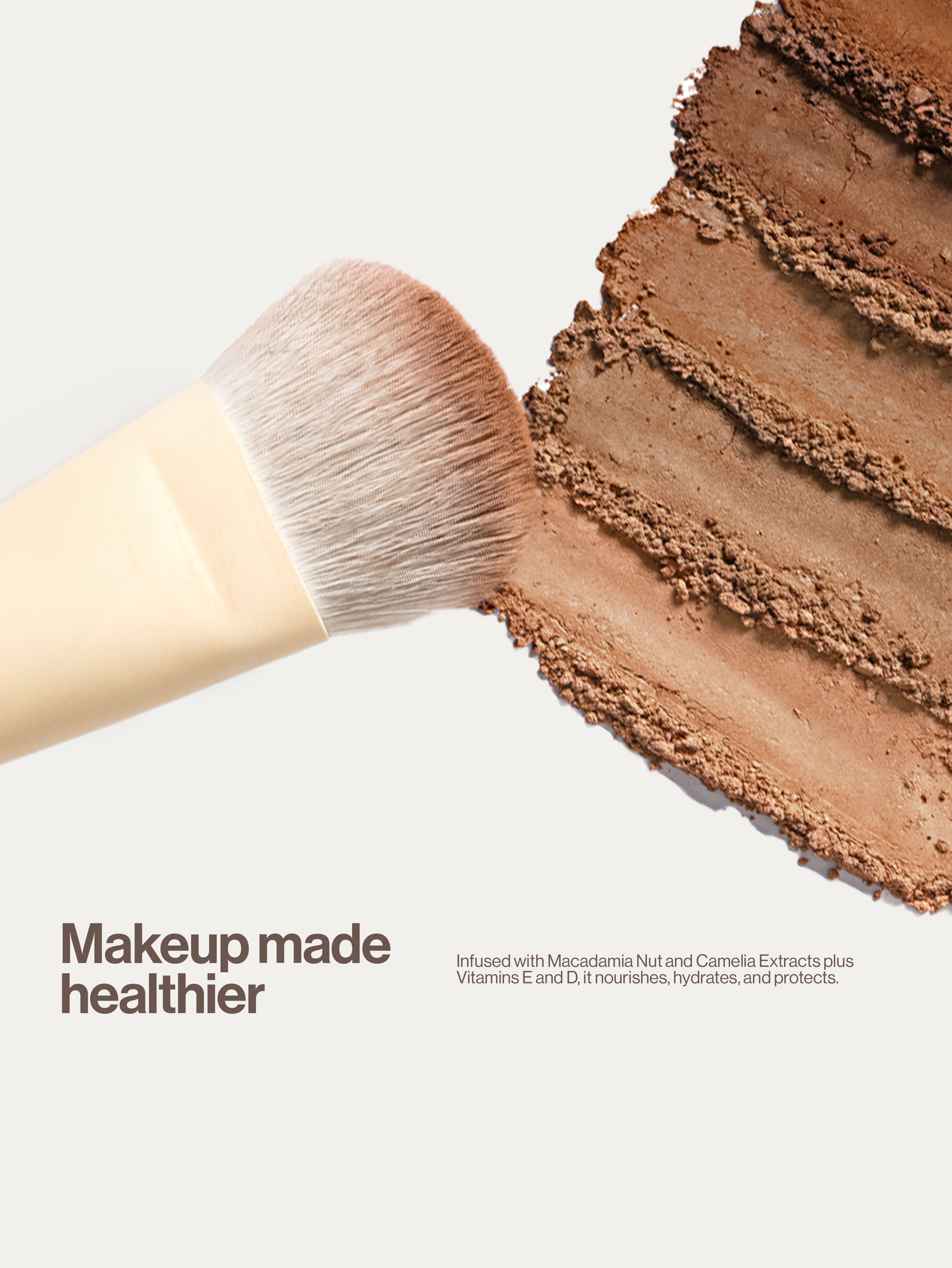 Professional Healthy Touch Bronzer & Contour Brush Set - Vegan Makeup Brushes for Flawless Face Sculpting | Perfect for Contouring, Highlighting & Blending (Ideal for Daily Makeup & Professional Artists)