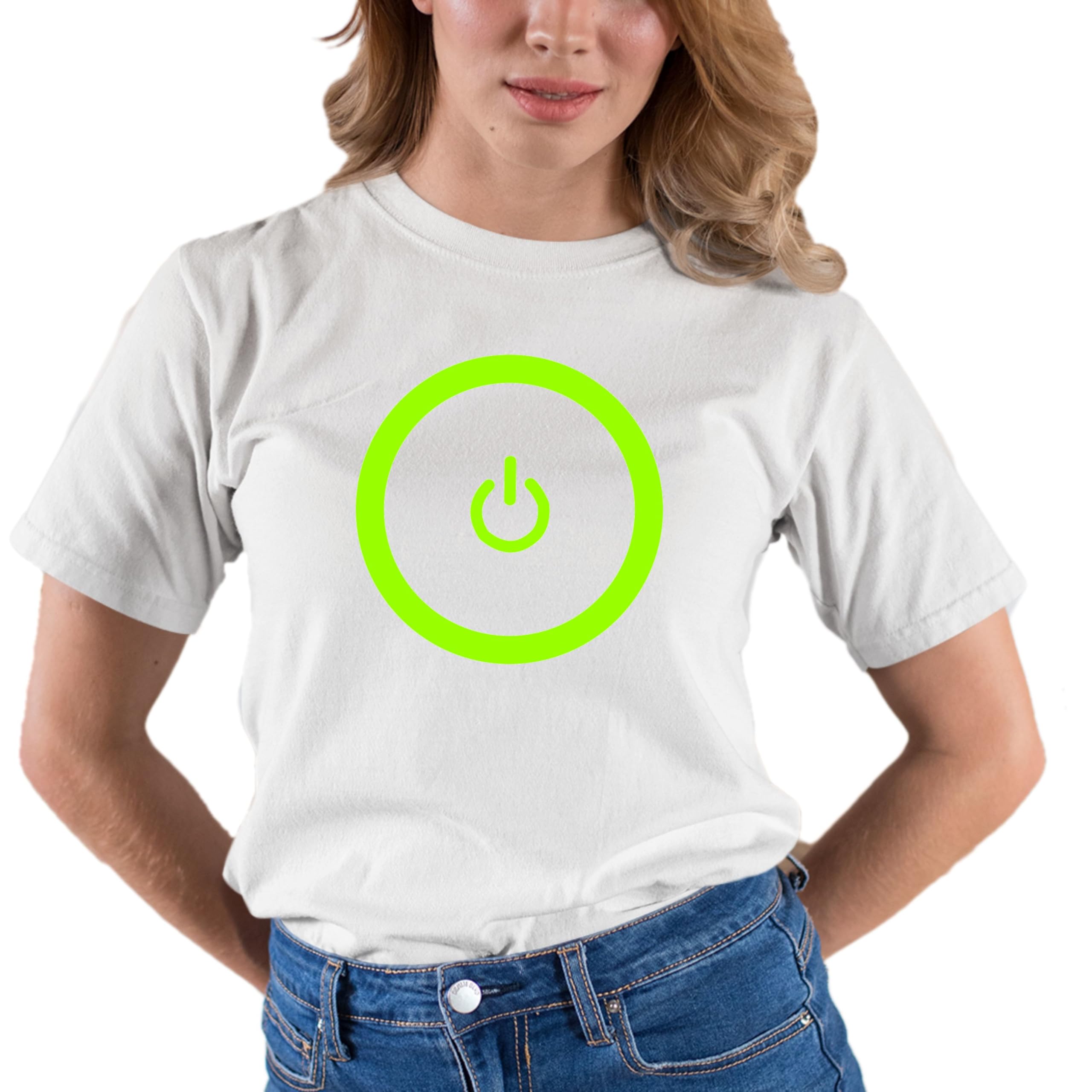 Go All Out Adult Gaming Power Button Gamer Pride T-Shirt - Comfortable Cotton Tee for Gamers, Esports & Video Game Lovers - Perfect for Gaming Events, Conventions & Casual Wear