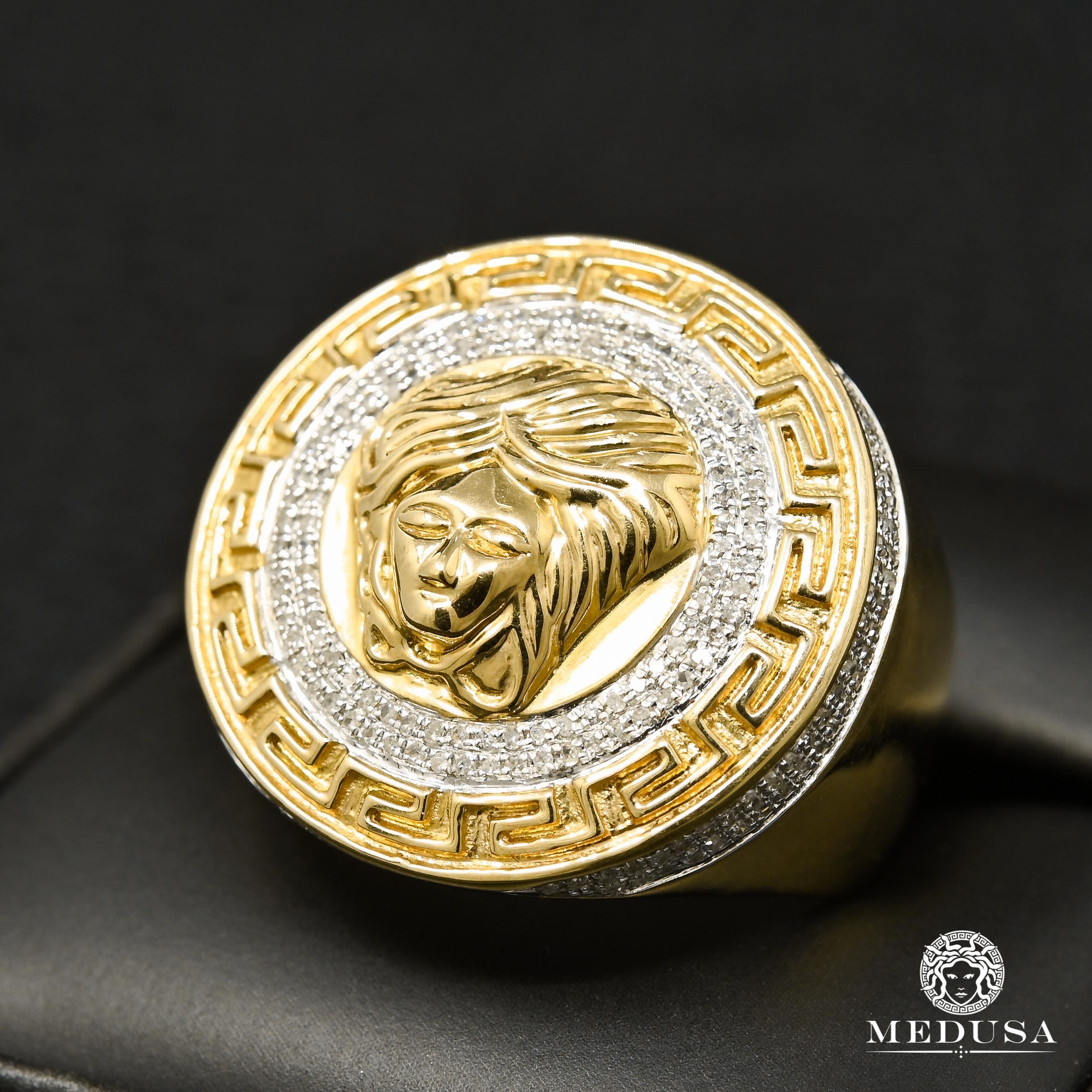 Medusa D1 Diamond Necklace - Elegant 14K Gold Plated Pendant for Women | Perfect for Weddings, Anniversaries & Special Occasions