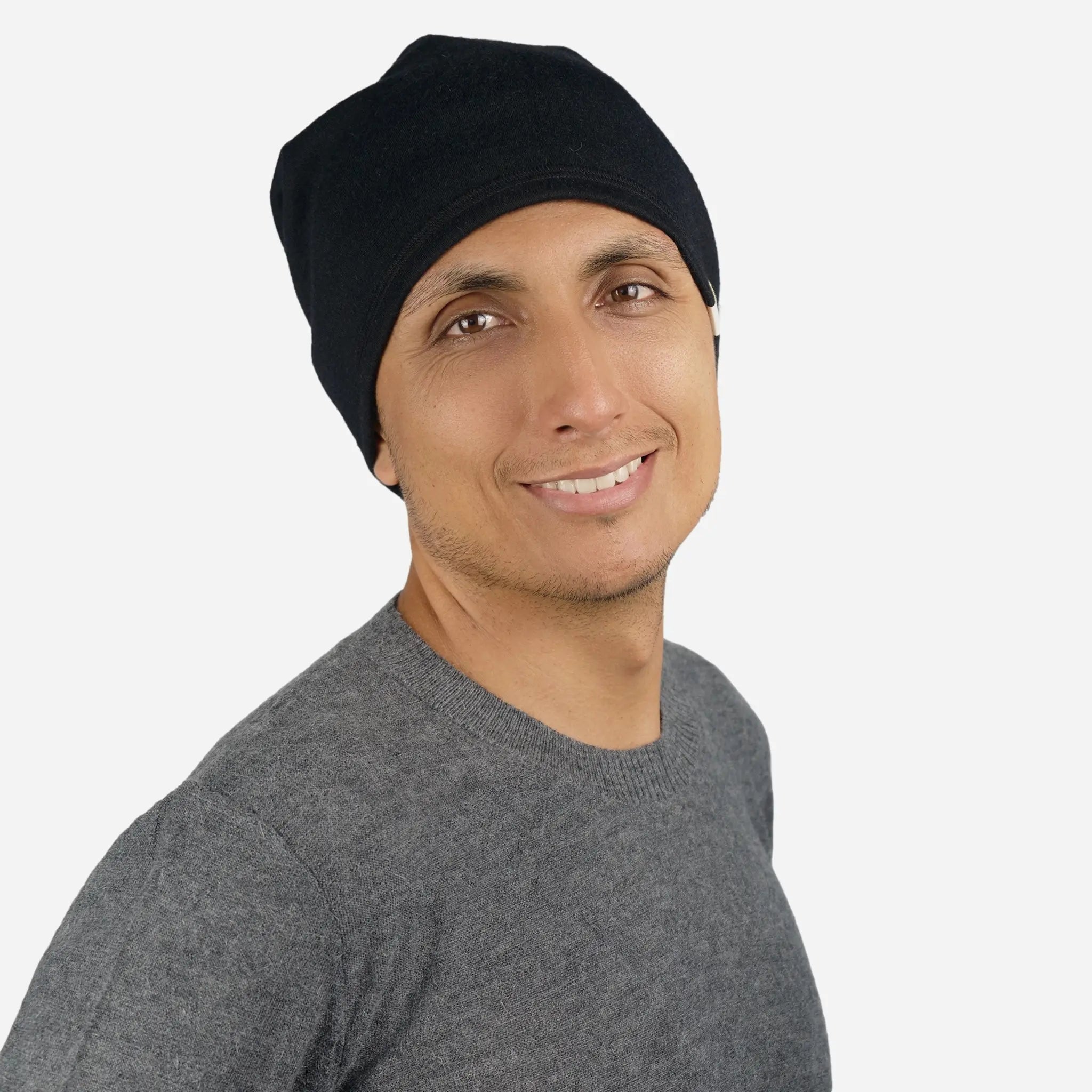 Alpaca Wool Folded Beanie Hat for Men & Women - 420 Midweight Warm Winter Knit Cap - Perfect for Skiing, Hiking and Cold Weather Outdoor Activities