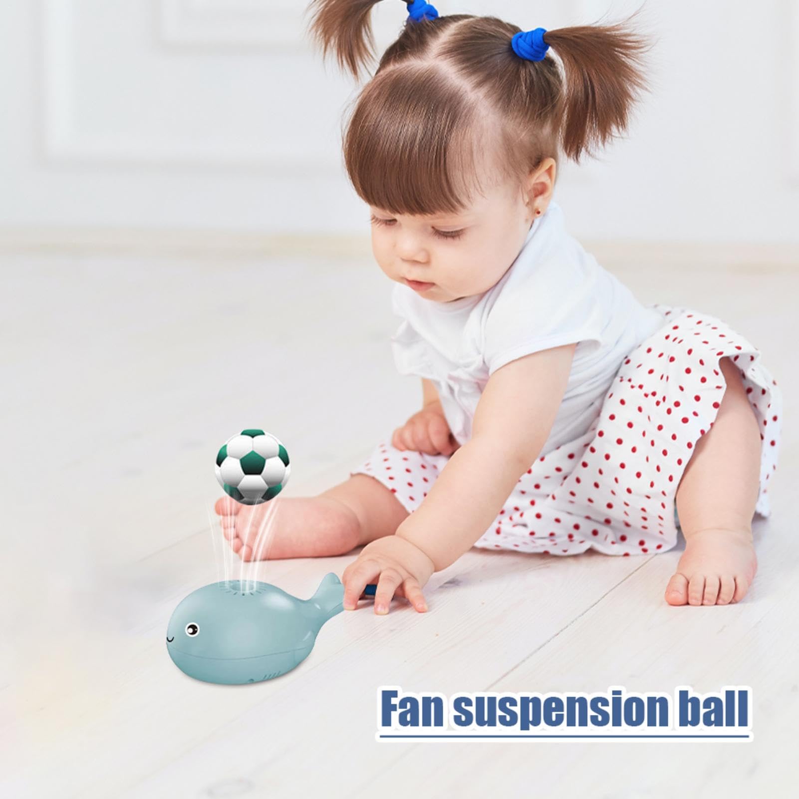Electric Shark Fan Flying Ball Toy - Kids Levitation Blow Ball with LED Lights | STEM Learning Toy for Indoor & Outdoor Play - Birthday Gift for Boys Girls Ages 3-8 (Great for Home, School, Park Parties)