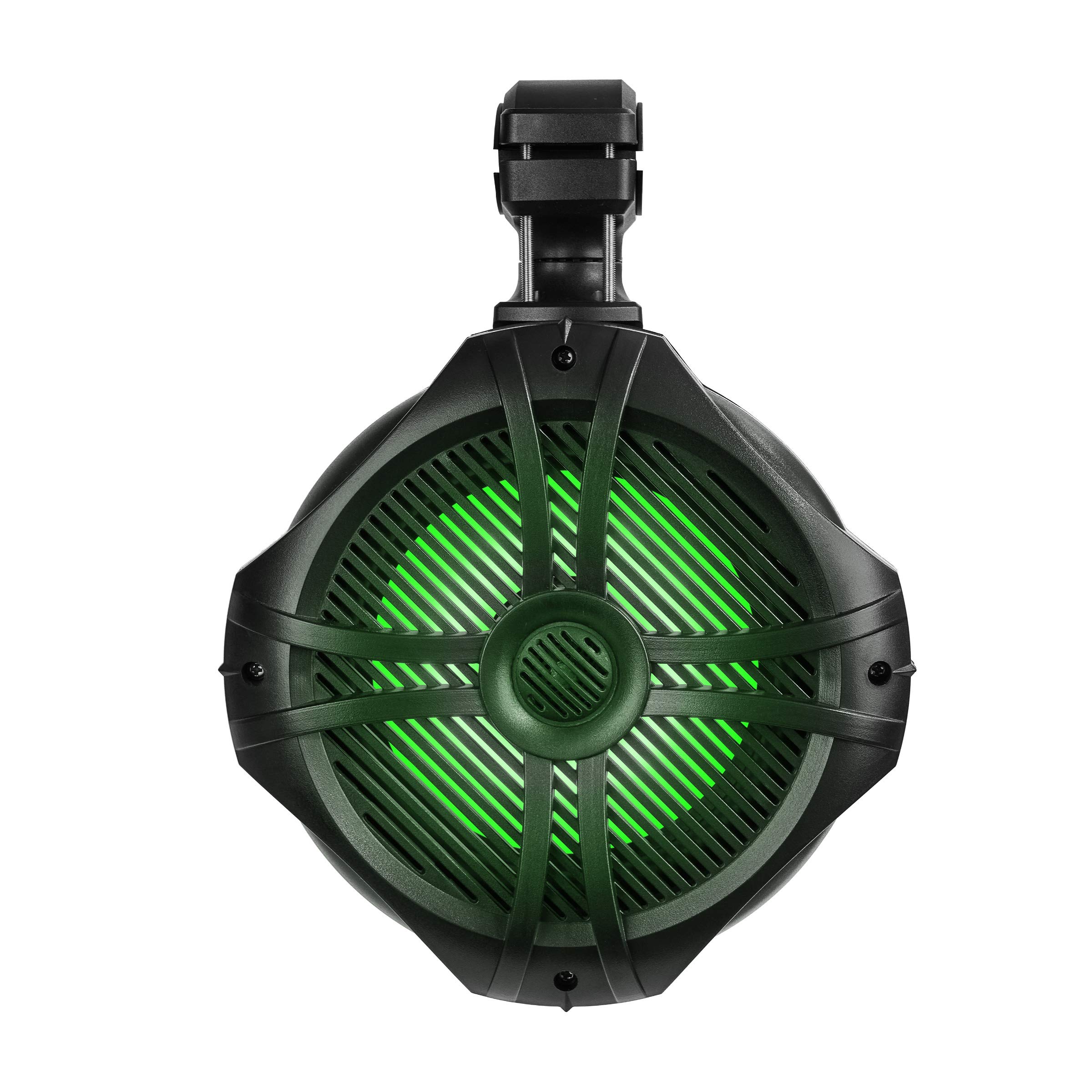 BELVA BT8RGB 600W (300W RMS) 8-Inch Marine Tower Speakers with RGB LED Lights & Remote Control - Waterproof Bluetooth Speakers for Boats, ATV, UTV, Motorcycles, SxS, Golf Carts - Perfect for Outdoor Parties, Beach Cruises & Off-Road Adventures