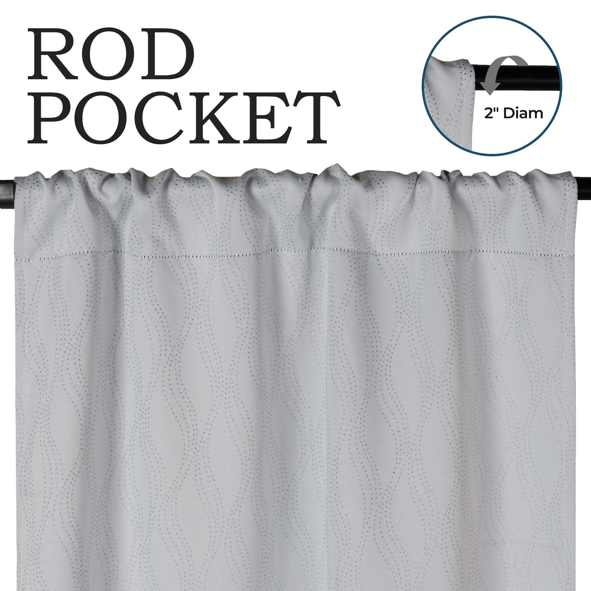 Zuri Textured Washable Blackout Curtains for Bedroom - Thermal Insulated Room Darkening Window Drapes (Set of 2 Panels) - Perfect for Nursery, Home Theater & Light Sleepers