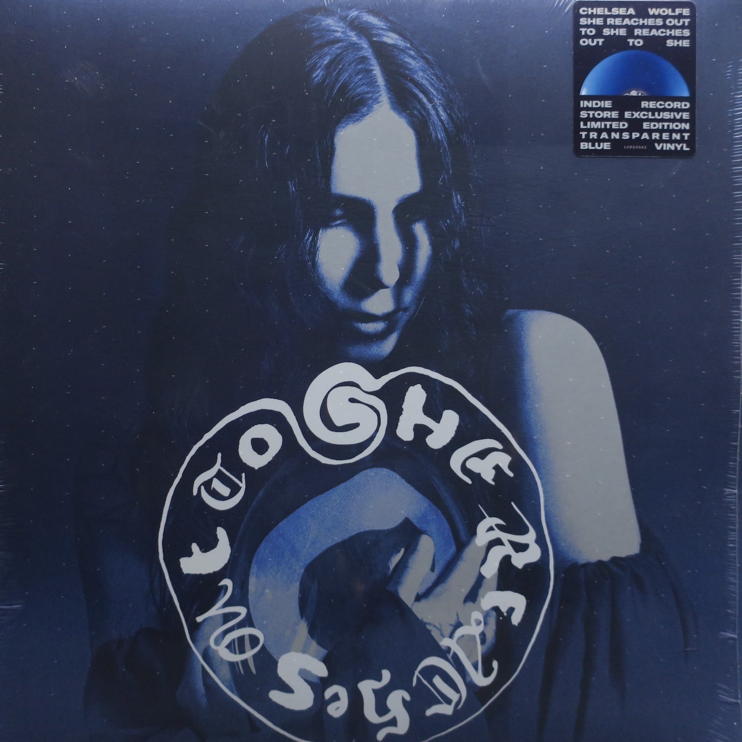 Chelsea Wolfe 'She Reaches Out To She Reaches Out To She' Limited Edition Blue Vinyl LP Record | Alternative Rock Music for Home Listening & Vinyl Collectors