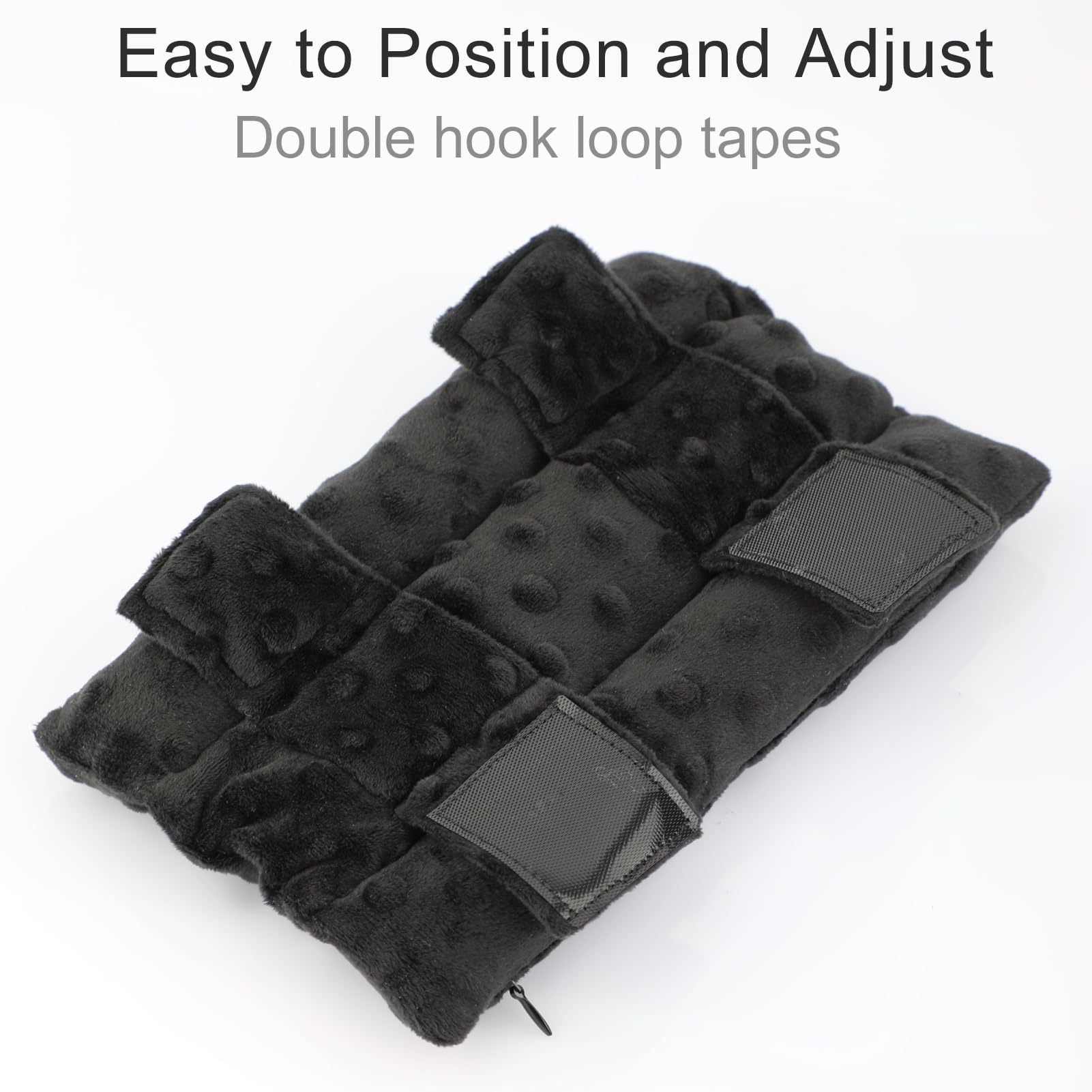 Neck Pad Strap Cushion Pillow for Arm Sling & Brace - Shoulder Support Padding for Elbow Wrist Injury, Rotator Cuff Surgery Recovery - Minky Dot Black (Ideal for Post-Surgery Comfort & Daily Pain Relief)