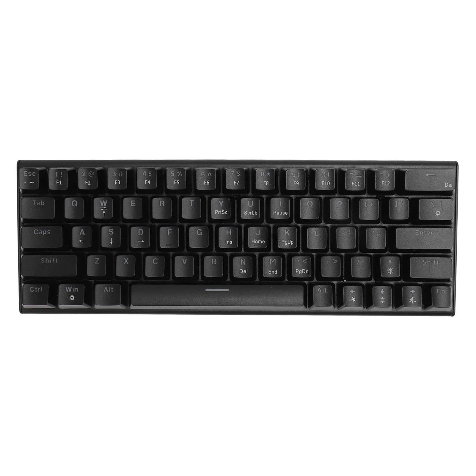 Topiky 63-Key Compact Mechanical Gaming Keyboard with Blue Switches & RGB Backlit - 26-Key Rollover for PC, Laptop - Perfect for Esports, Office Work & Home Gaming Setup