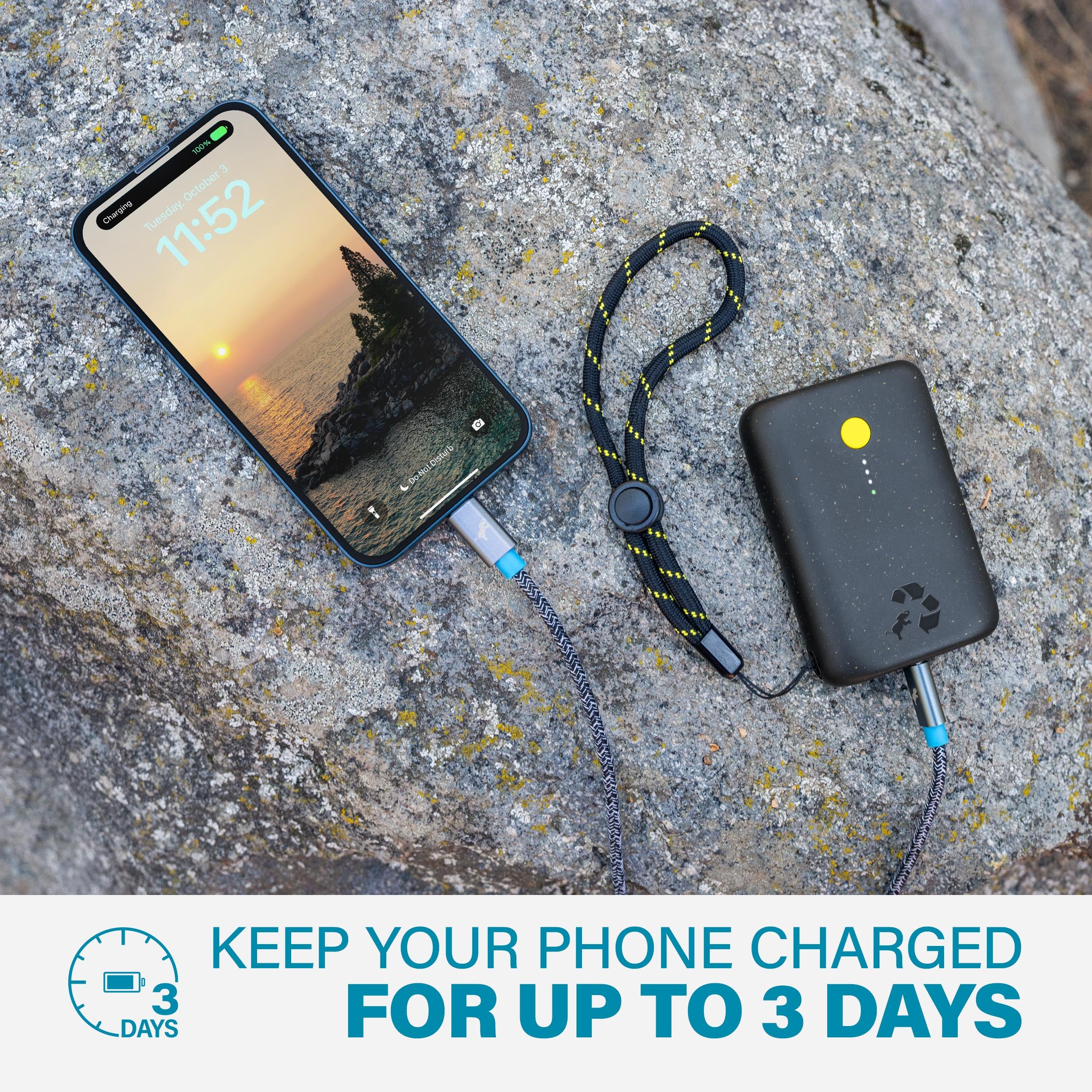 CHAMP Portable Charger 10000mAh - Ultra Slim Power Bank with Fast Charging for iPhone, Android, Samsung - Perfect for Travel, Camping, and Emergency Backup