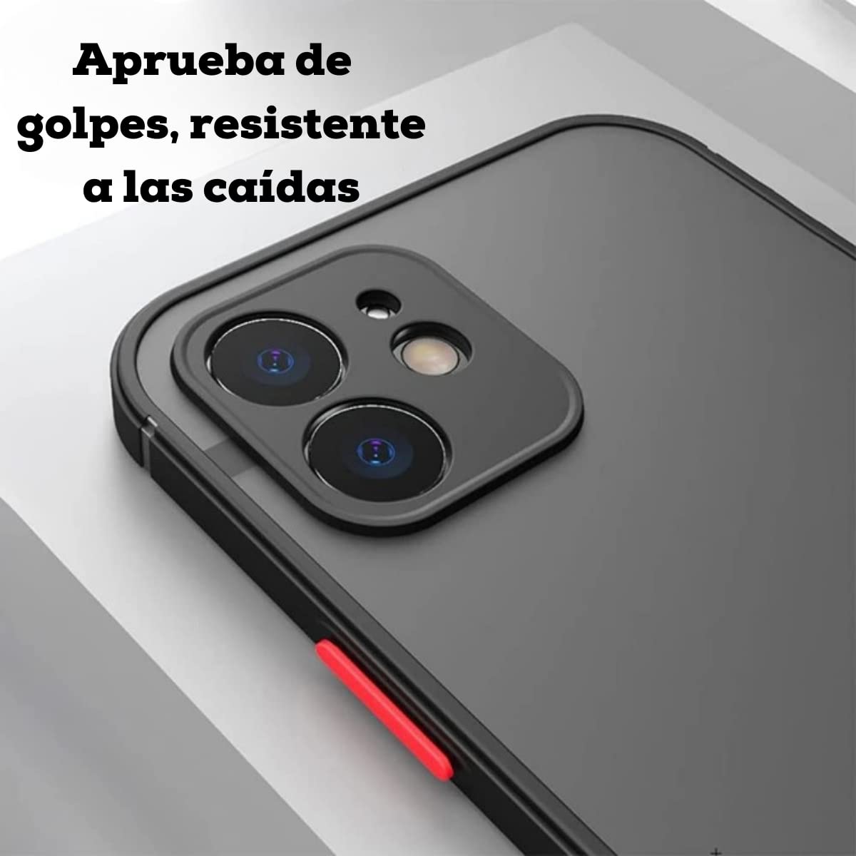 Shockproof iPhone 11 Case with Matte Finish & Camera Protector - Compatible with iPhone 11 (6.1 Inch), 11 Pro (5.8 Inch), 11 Pro Max (6.5 Inch) - Durable Slim Protective Cover for Everyday Use, Work & Travel (Red)