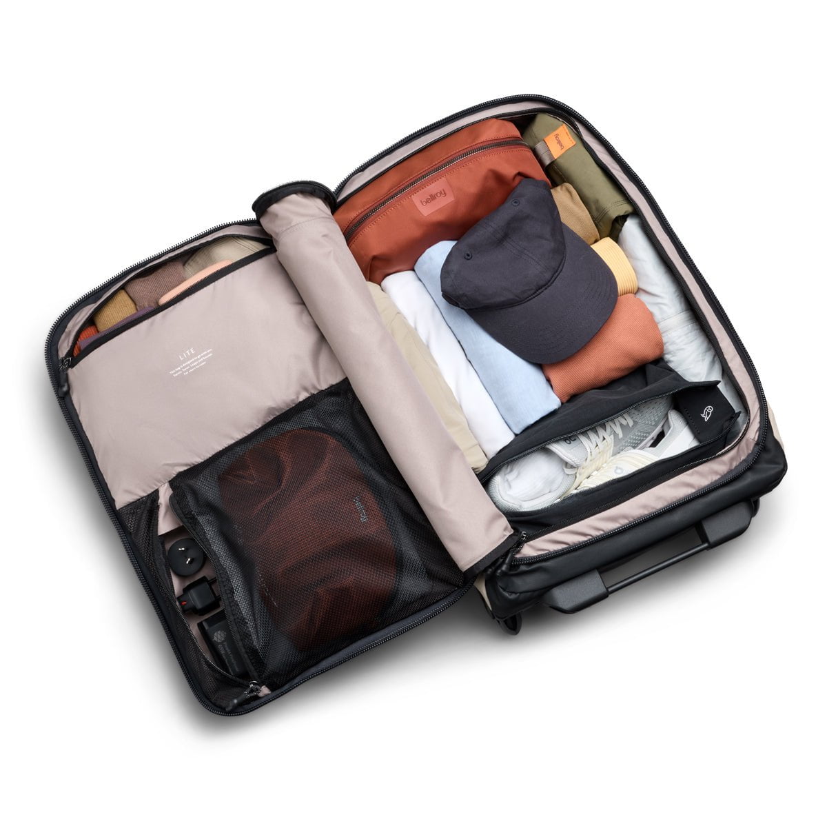 Bellroy Lite Carry On Luggage - Lightweight Travel Suitcase for Airplane, Business Trips & Weekend Getaways | Durable & Compact Design