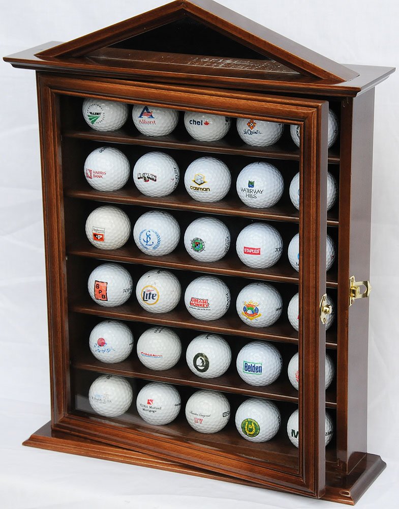 30 Golf Ball Display Case - Wall Rack for Collector's Showcase