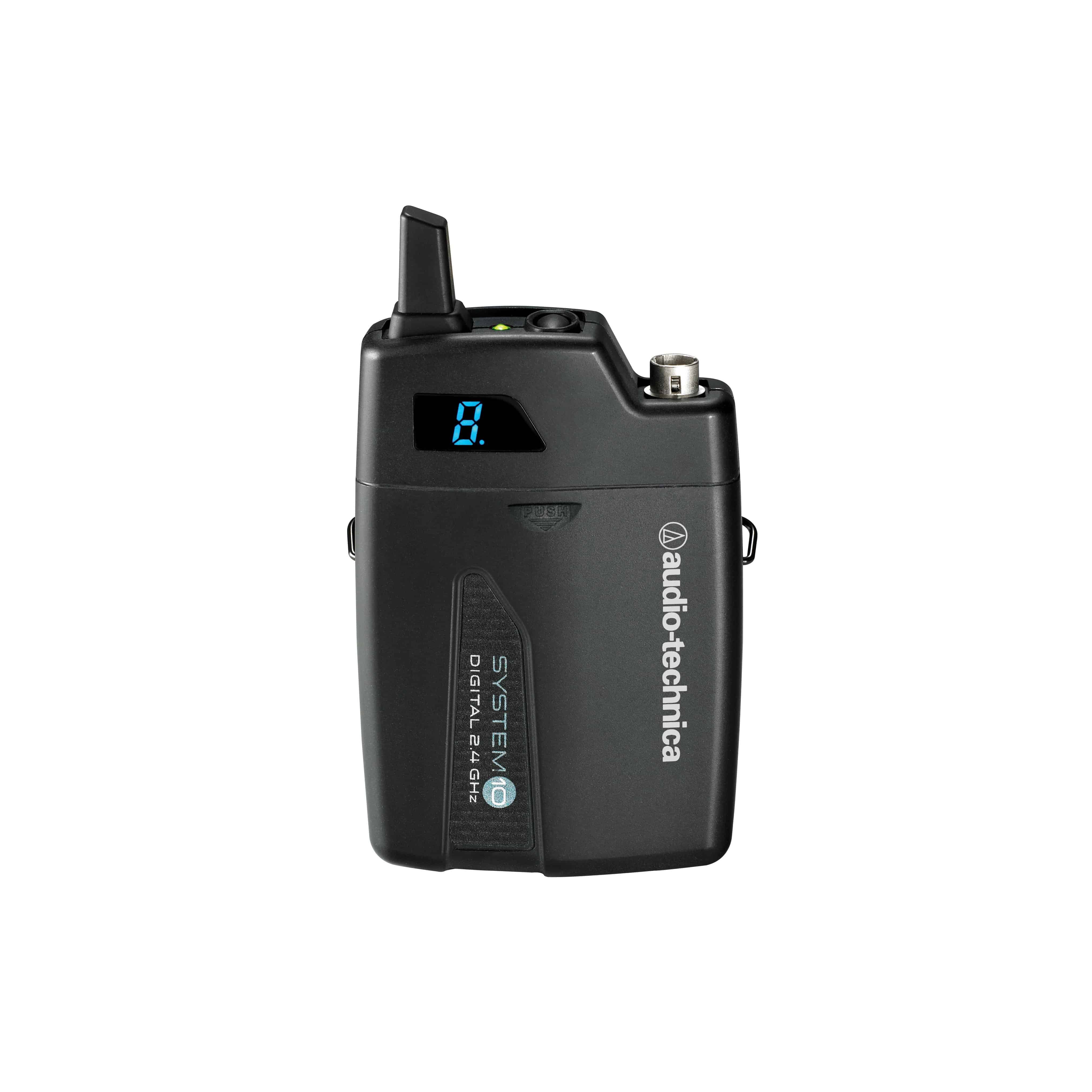 Audio Technica ATW T1001 System 10 Digital UniPak Wireless Transmitter - Professional Wireless Microphone System for Live Performances, Events & Studio Recording