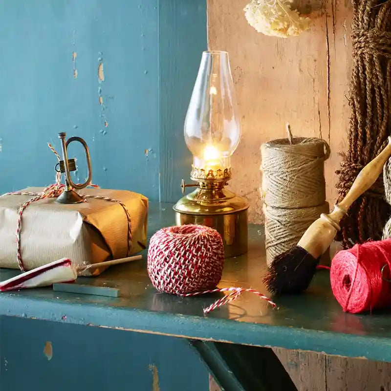 Red/White Jute Twine Rope - 125m (410ft) Natural Eco-Friendly Twine for Gardening, Crafts, Gift Wrapping & DIY Projects