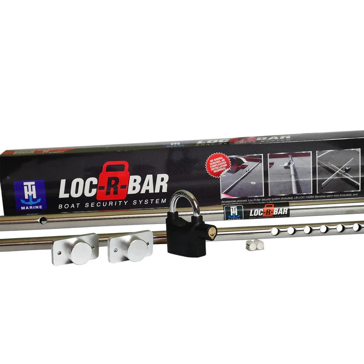 TH MARINE Locking Bar - Heavy Duty Boat Hatch Lock for Secure Storage - Perfect for Marine, RV, and Outdoor Enclosures