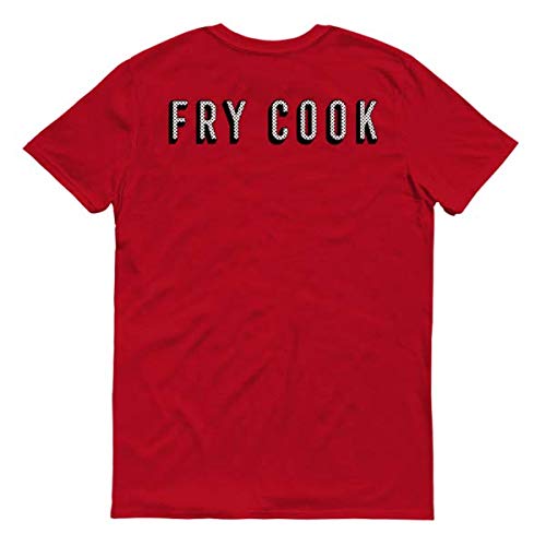 SpongeBob SquarePants Krusty Krab Fry Cook Graphic T-Shirt for Adults - Casual Short Sleeve Tee for Fans, Cosplay & Everyday Wear