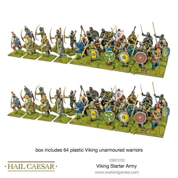 Hail Caesar Viking Starter Army - 28mm Wargaming Miniatures for Tabletop Battles | Historical Strategy Game for Collectors & Gamers | Perfect for Viking-Themed Battles and War Gaming Events