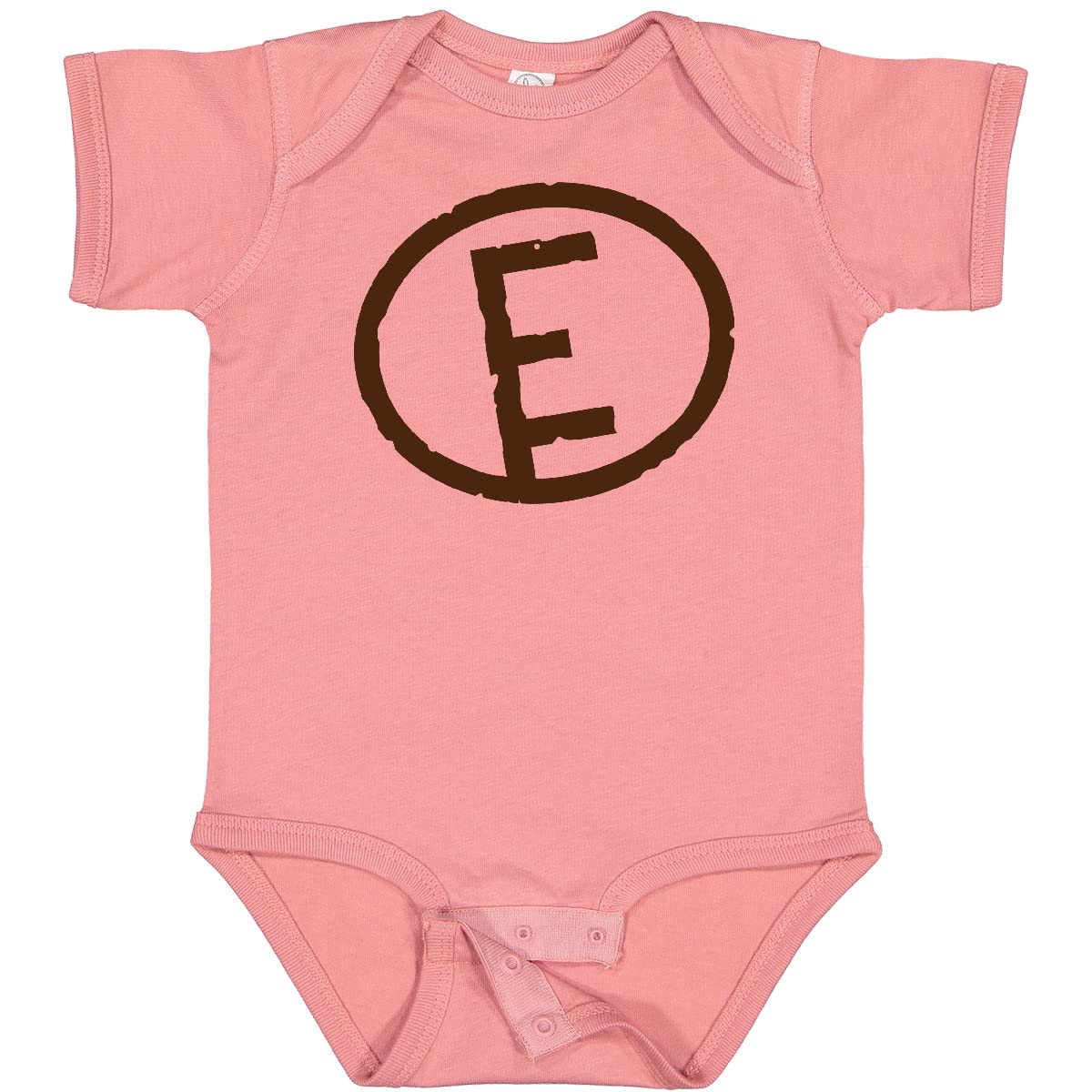 Inktastic Custom Monogrammed Baby Bodysuit with Letter E - Personalized Cotton Onesie for Newborns & Infants | Perfect for Gifts, Photo Shoots & Everyday Wear
