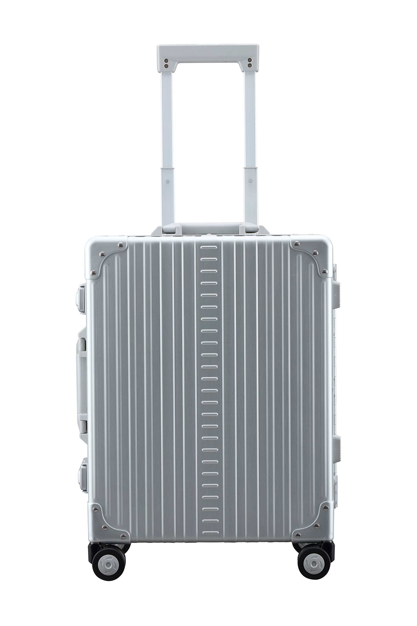 Aleon 21 Inch Aluminum Hardside Carry On Luggage with Suiter - Lightweight Durable Spinner Suitcase for Business Travel & Weekend Getaways