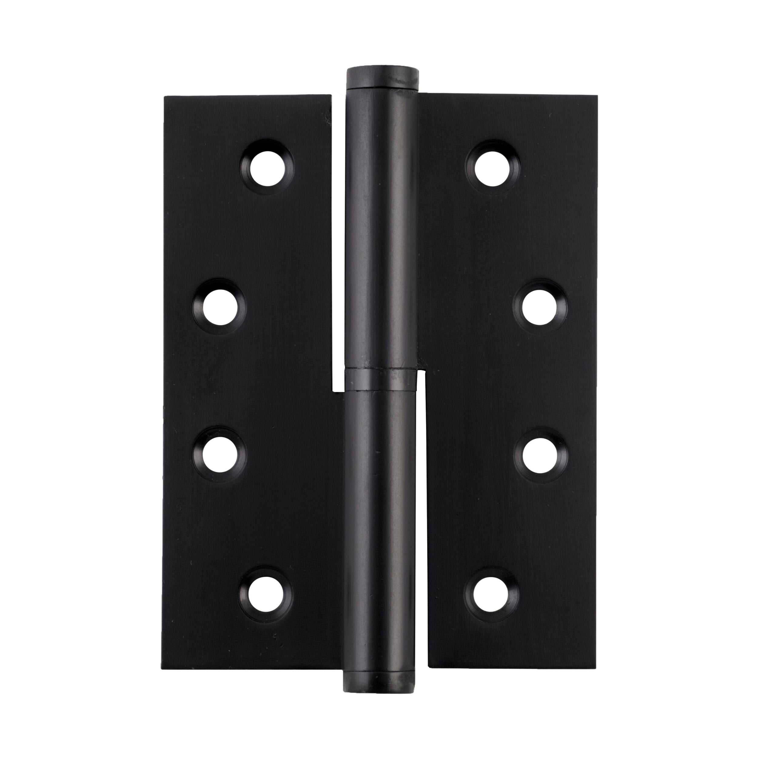 2995 Hinge Lift Off Right Hand Matte Black H100xW75mm - Heavy Duty Cabinet Door Hinge for Kitchen, Bathroom & Furniture Installation