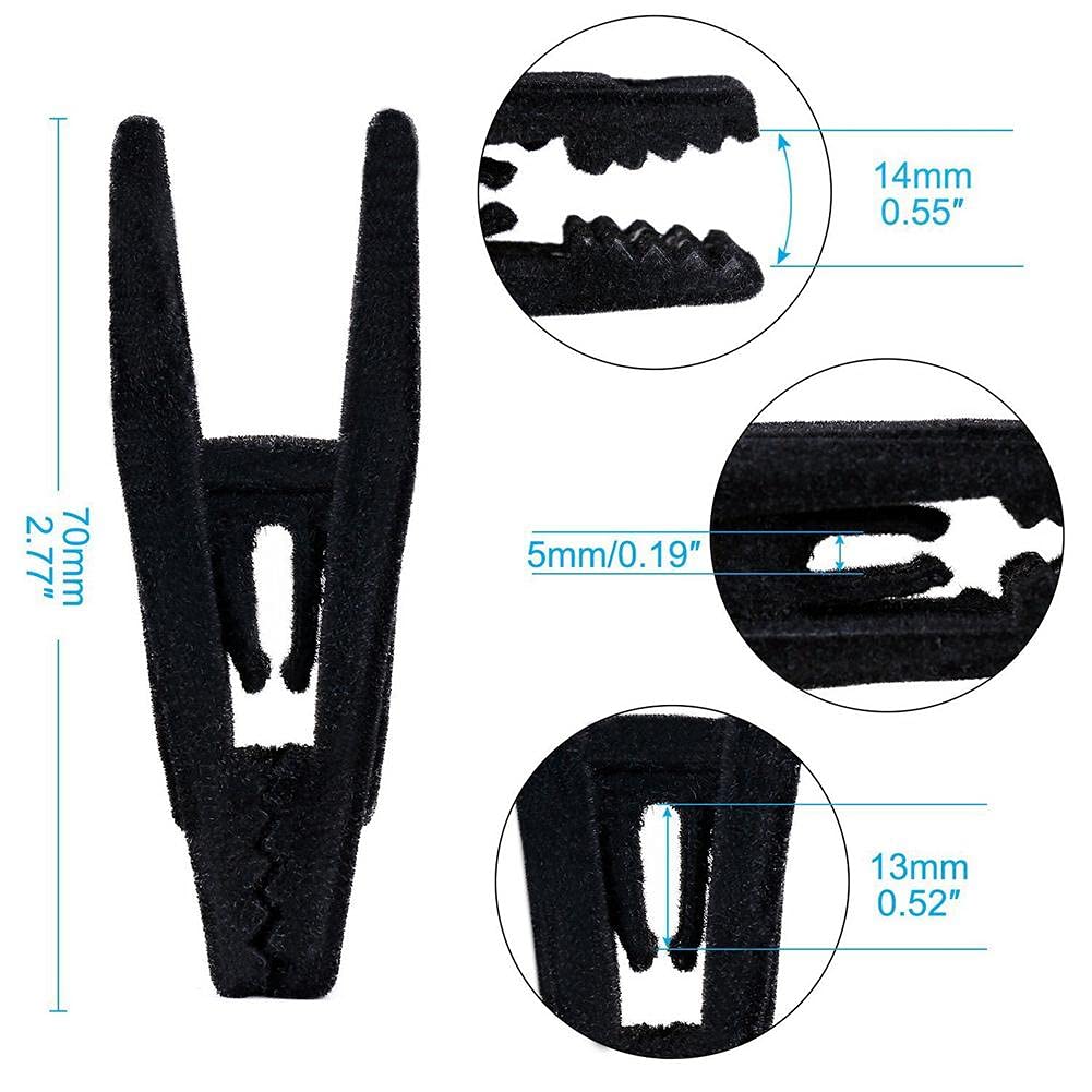 Velvet Hangers with Strong Finger Clips - 20 Pack Black Non-Slip Clothes Hangers for Delicate Garments | Perfect for Closet Organization & Space Saving Wardrobe Storage