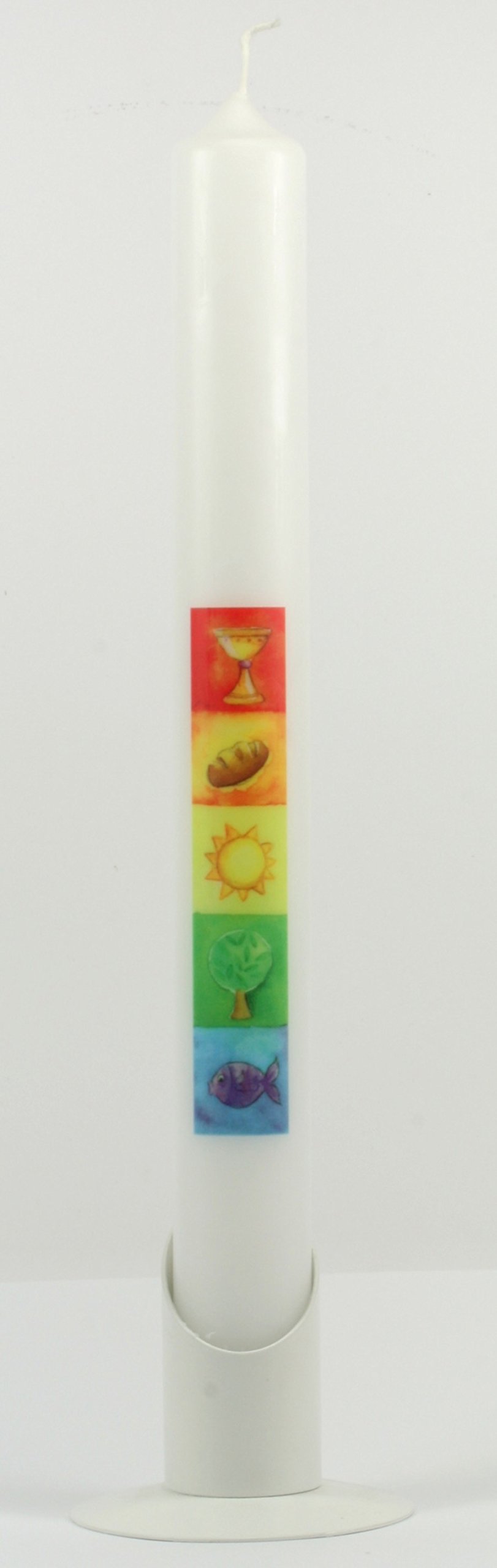 Elegant Communion Candle in Decorative Gift Box - Perfect for Church Ceremonies, Baptisms & First Holy Communion Celebrations