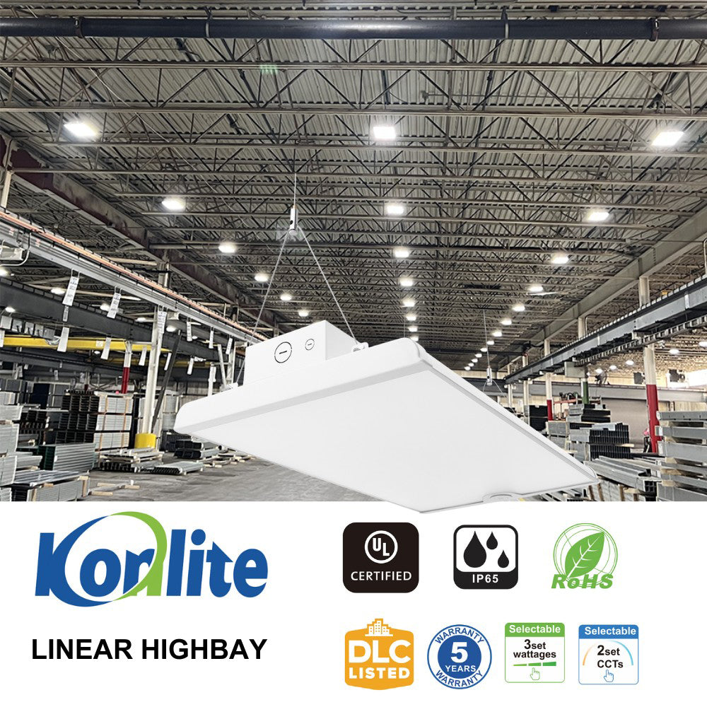 ALTA LED High Bay Light 2FT - 165W/140W/130W, 25,150 Lumens, 5000K/4000K Color Selectable, 120-277V (Replaces 400W) - Perfect for Warehouses, Garages & Industrial Lighting
