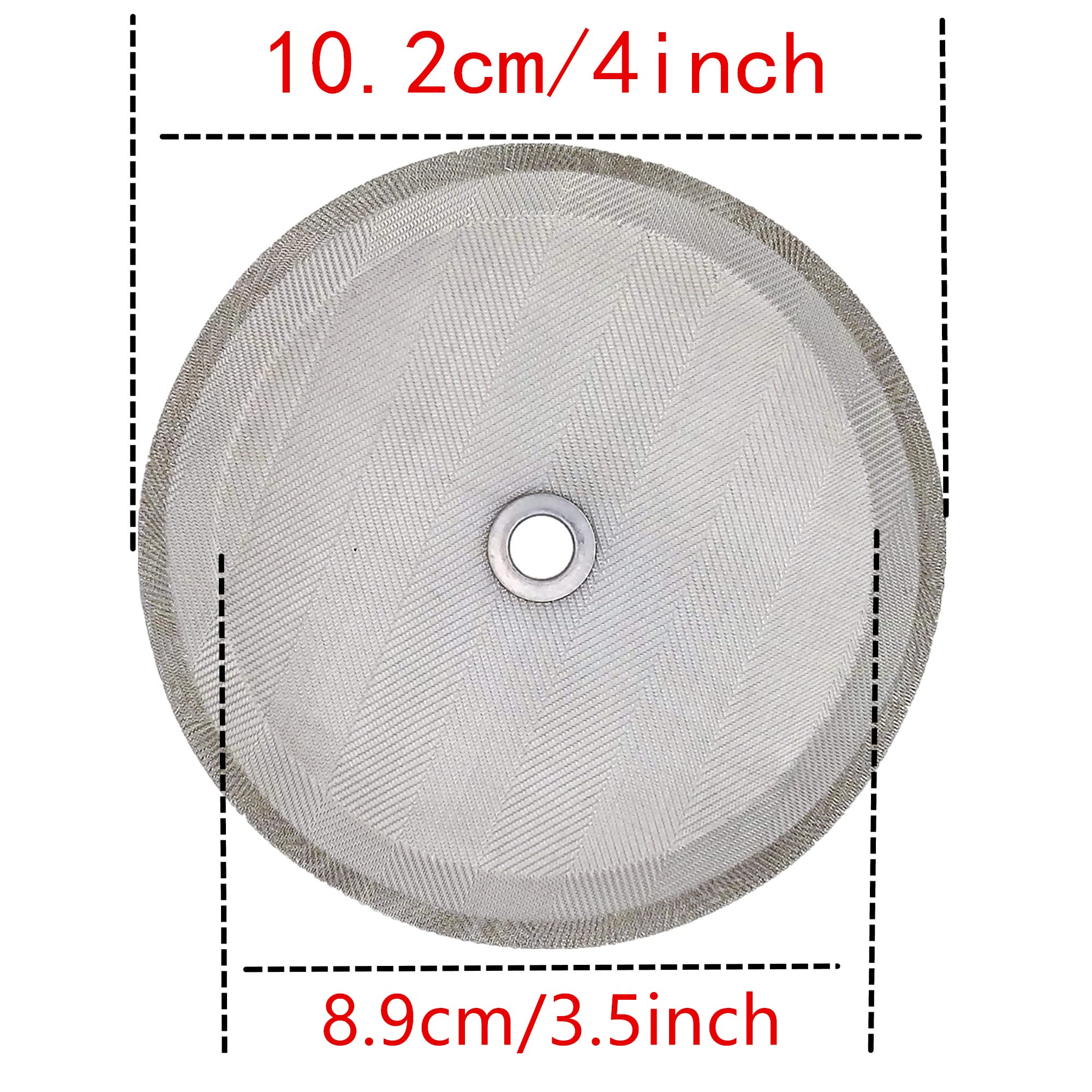 10-Pack Stainless Steel French Press Filter Screens - Universal 4 Inch Replacement Mesh for 1000ml (34oz/8 Cup) Coffee Makers & Tea Infusers - Durable Coffee Filter for Home, Office, and Travel Use
