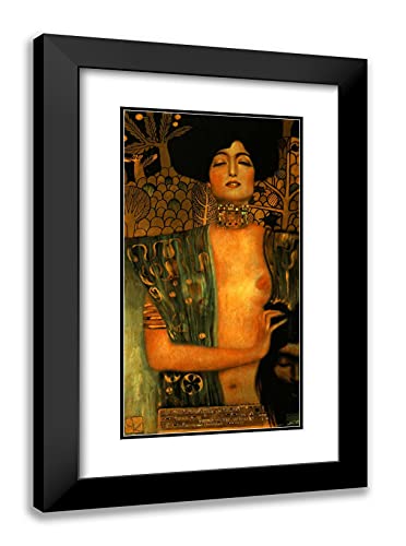 Black Modern Wood Frame with Double Matting