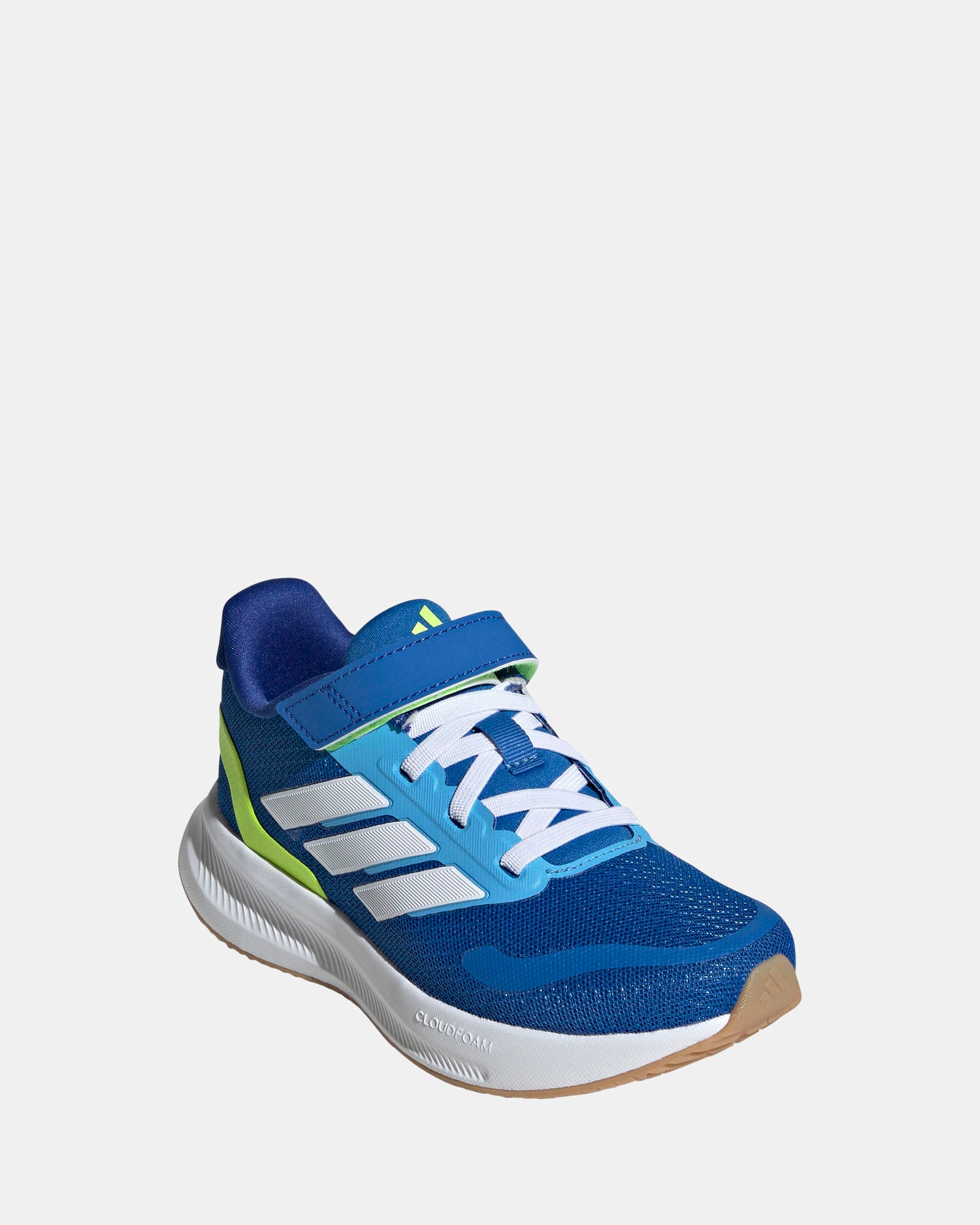 Runfalcon 5 Self-Fastening Kids Running Shoes - Bright Royal/White/Lucid Lemon for Preschoolers | Lightweight & Comfortable for Playtime, School & Outdoor Activities