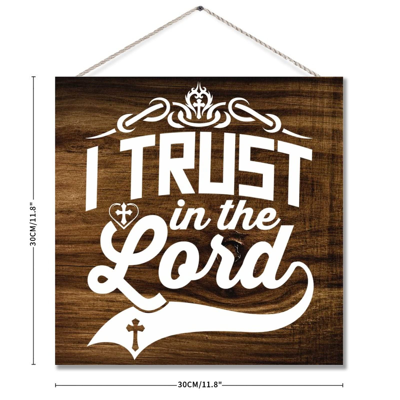 Christian Wooden Plaque - Bible Verse Wall Art for Home & Gifts