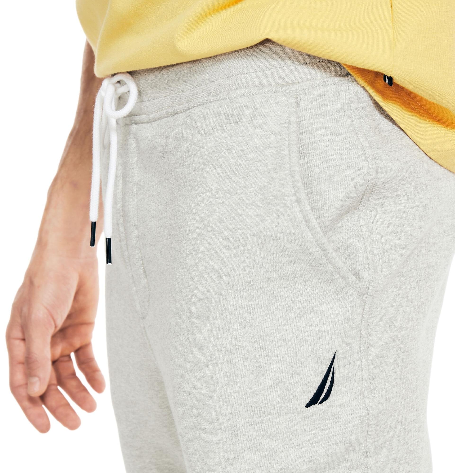 Nautica Men's Athletic Fleece Jogger Sweatpants - Comfortable Workout & Lounge Pants for Running, Gym, Travel (XXL, Grey) - Perfect for Casual Wear & Relaxation