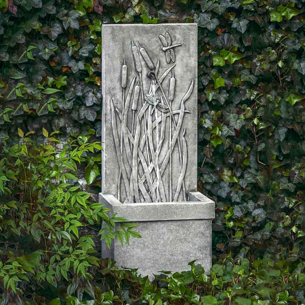 Campania International Dragonfly Wall Fountain - Outdoor Garden Water Feature for Patio, Yard, and Backyard Decor - Relaxing Zen Waterfall for Home & Garden