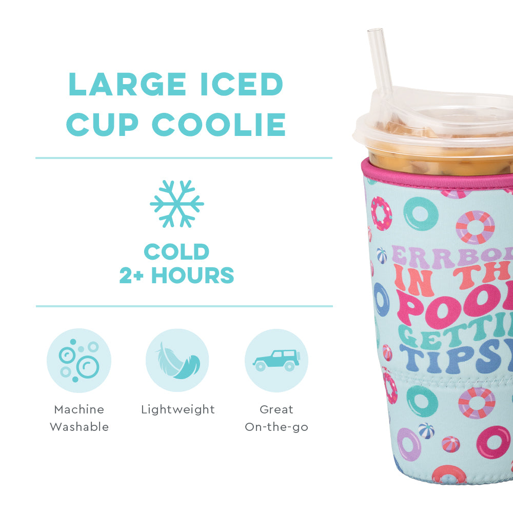 Errbody In The Pool Large Iced Cup Coolie - Insulated Drink Holder for Pool Parties, Beach Outings & Summer BBQs