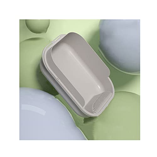 Large Splash-Proof Semi-Enclosed Cat Litter Box with Deodorizing Tray - One-Piece Design for Easy Cleaning, Suitable for Kittens & Adult Cats (Color: E) | Perfect for Small Spaces, Apartments & Multi-Cat Homes