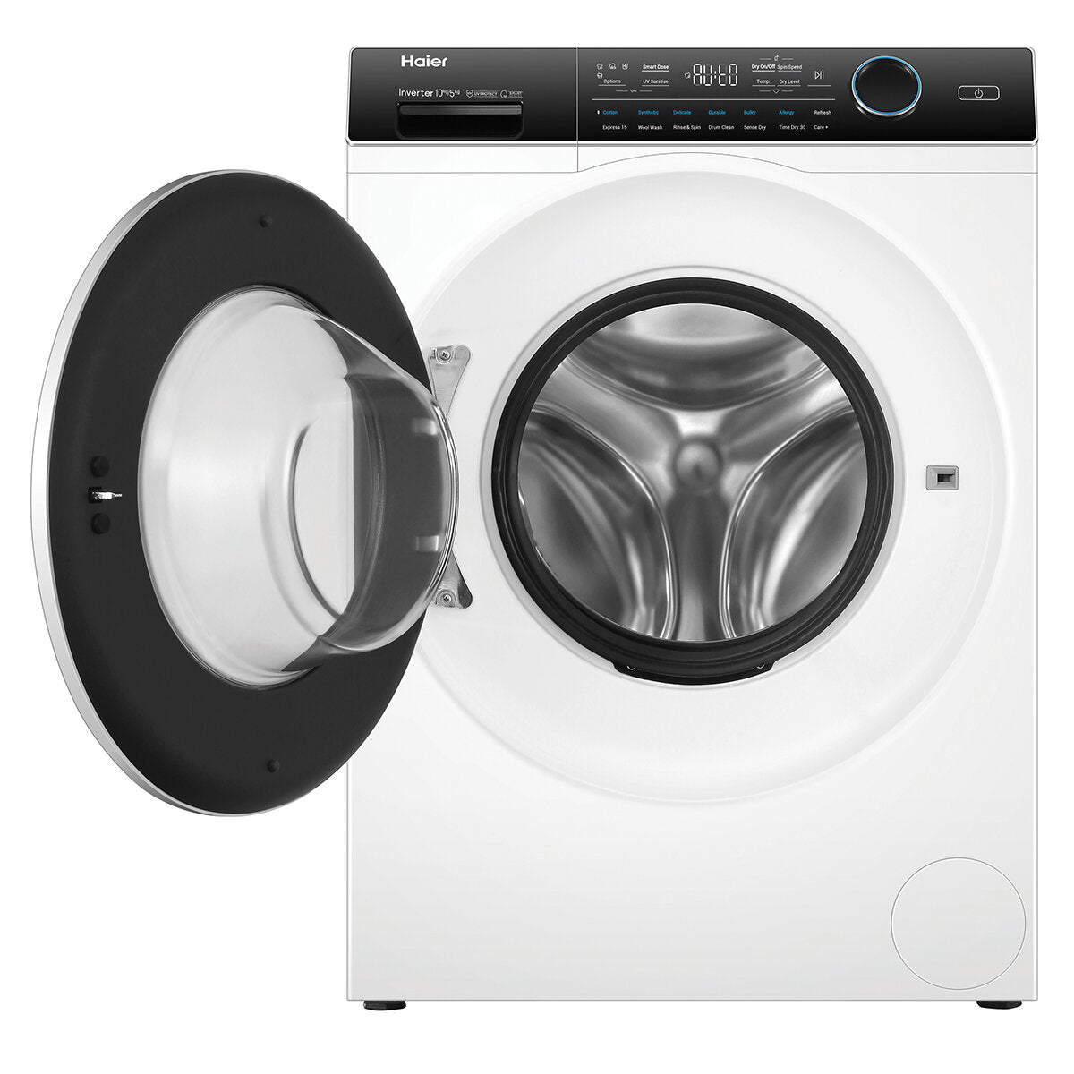 Haier 500 Series 10kg/5kg Washer Dryer Combo HWD1050AN1 - Energy Efficient Front Load Laundry Machine for Apartments & Small Homes | Perfect for Space Saving & Convenient Washing/Drying