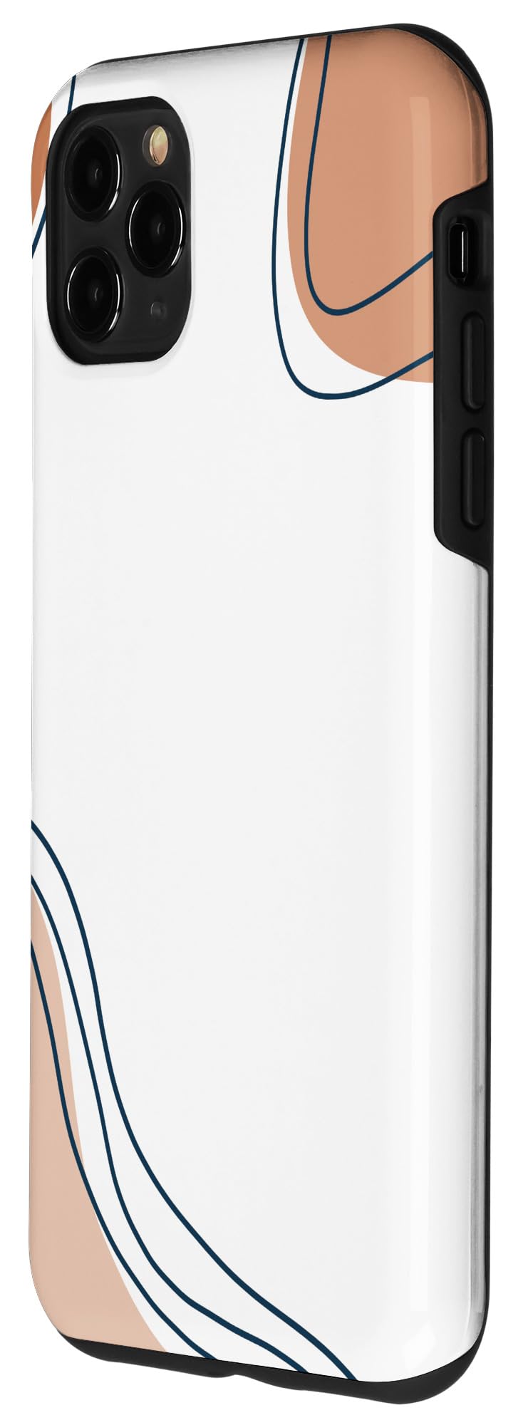 iPhone 11 Pro Max Case - Minimalist Neutral Cream & Light Brown Line Art Design | Slim Protective Cover for Everyday Use, Work & Travel