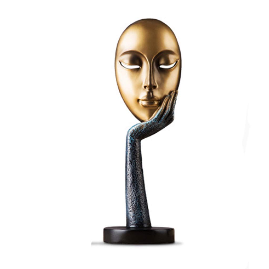 PAIHUIART Modern Abstract Human Face Sculpture - Handcrafted Art Statue for Home & Office Decor, Desktop Ornament, Living Room & Hallway Display (Size B) | Perfect for Contemporary Interior Design & Gift Giving