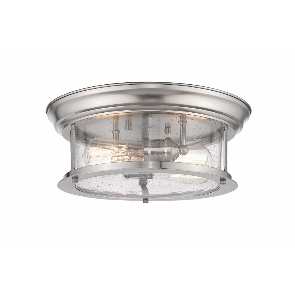 Z-Lite 727F13-BN 2-Light Flush Mount Ceiling Fixture - 14