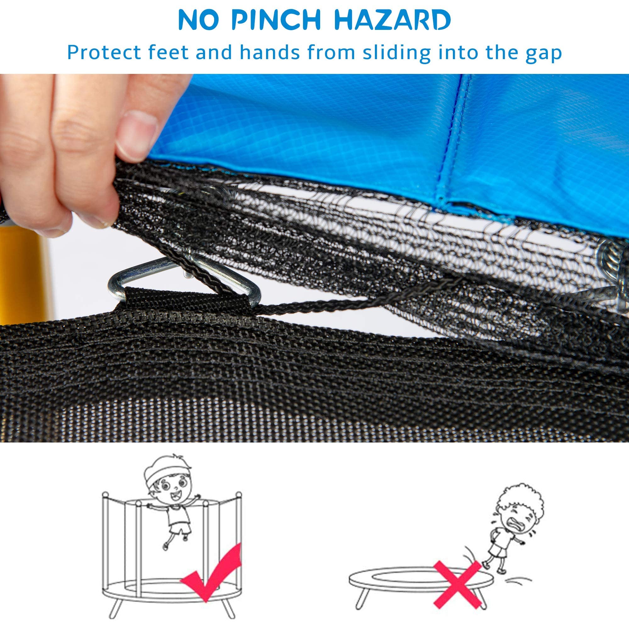 **Merax 66'' Kids Trampoline with Basketball Hoop, Rubber Ball & Safety Enclosure Net – 5.5FT Mini Trampoline for Toddlers (Ages 1-8) – Indoor & Outdoor Use – Perfect Birthday Gift for Active Play & Backyard Fun**