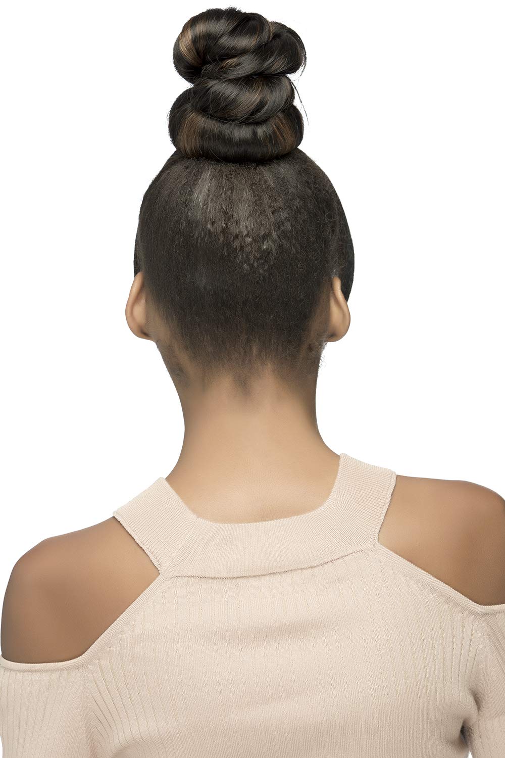Vivica A Fox BPB-KELSY Heat Resistant Fiber Bang & Bun for Hair Styling - 4.72 Ounce - Perfect for Curling, Straightening & Heat Styling - Salon Quality Hair Accessories for Women