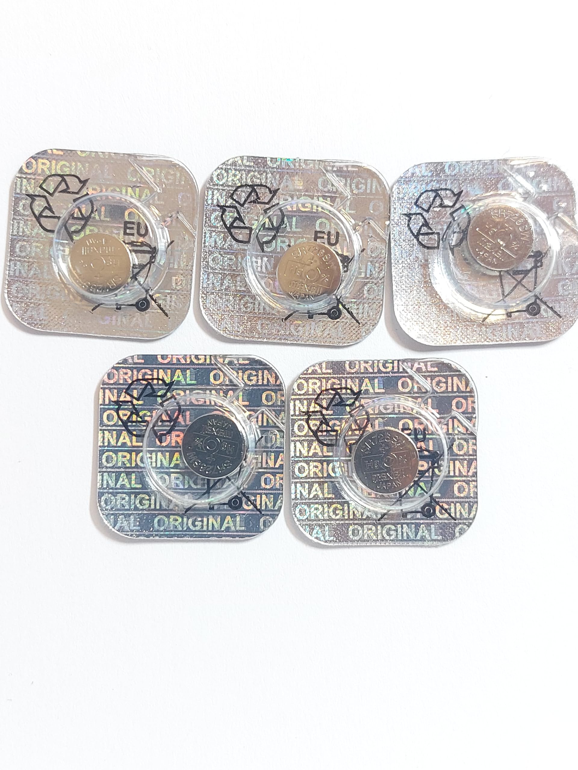 Maxell SR726SW 397 Watch Battery - 5 Pack Silver Oxide Button Cell for Watches, Calculators, and Small Electronics - Long Lasting Power for Everyday Use