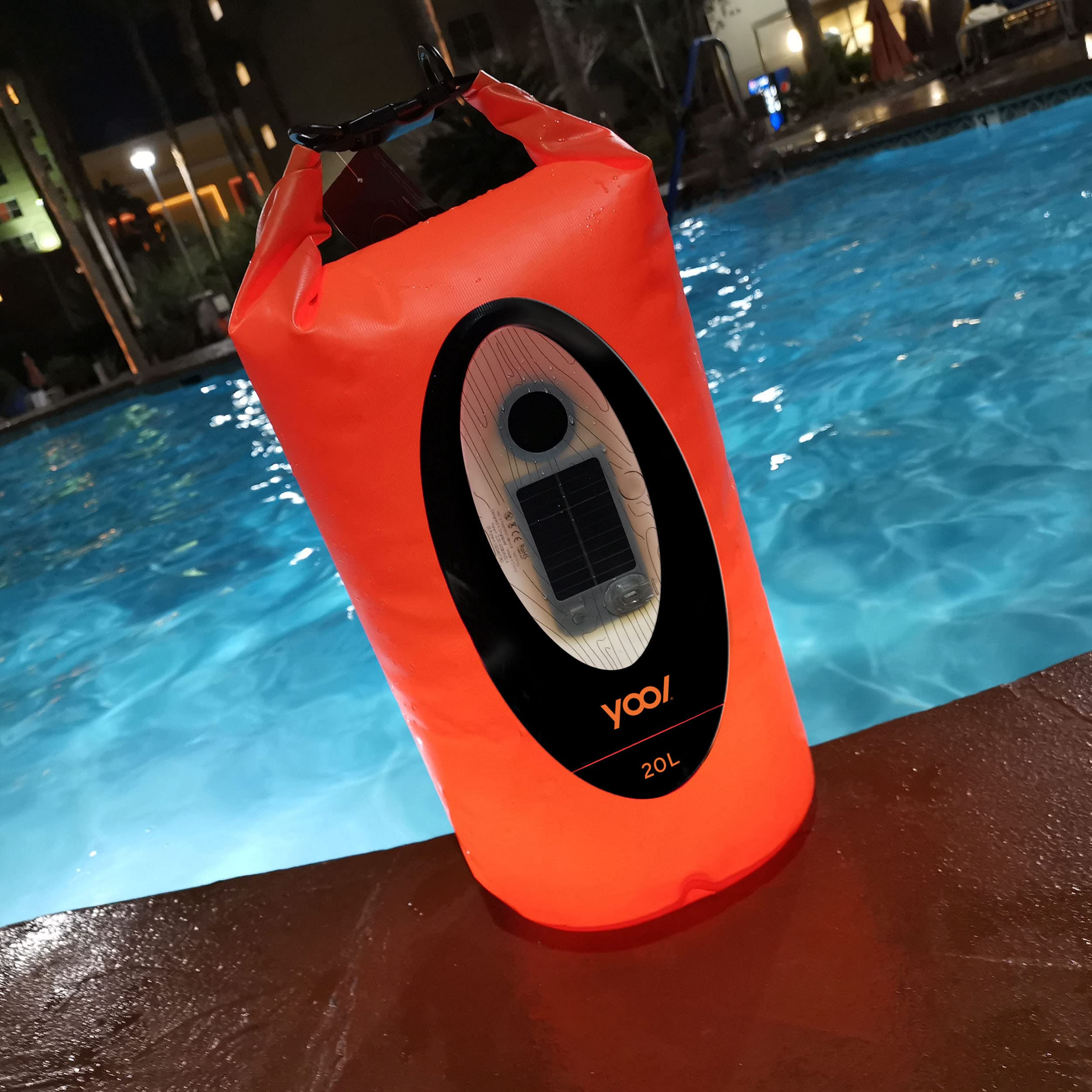 Yool Waterproof Bluetooth Speaker with Dry Bag - Portable Wireless Speaker for Beach, Pool, Kayaking & Outdoor Adventures