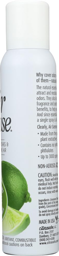 Air Scense Lime Scent Air Freshener - 4 Pack (7 oz Each) - Eliminate Odors in Home, Office, Car & Bathroom - Long Lasting Freshness