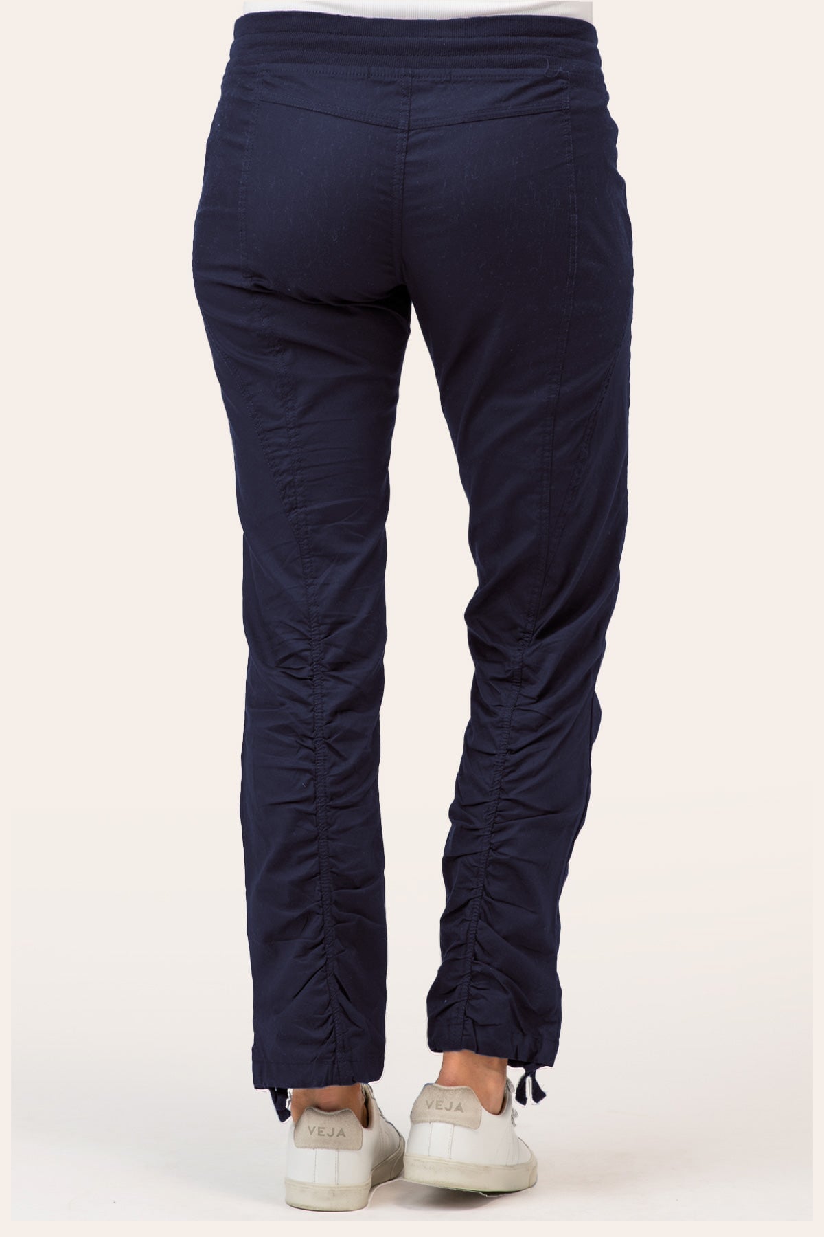 Jules Navy Blue Pants for Women - Comfortable & Stylish Casual Trousers for Work, Travel & Everyday Wear