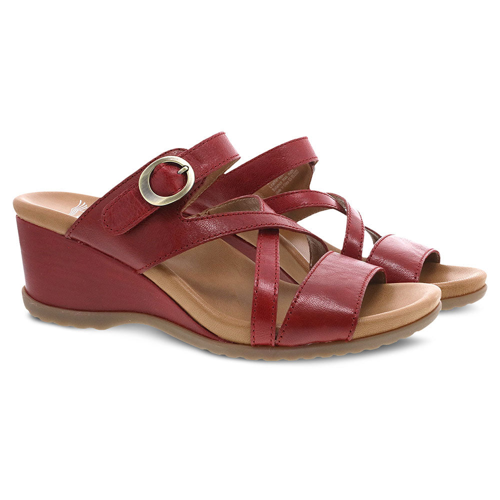 Ana Open Back Wedge Sandal - Women's Comfortable Summer Shoes for Beach, Vacation & Casual Outings
