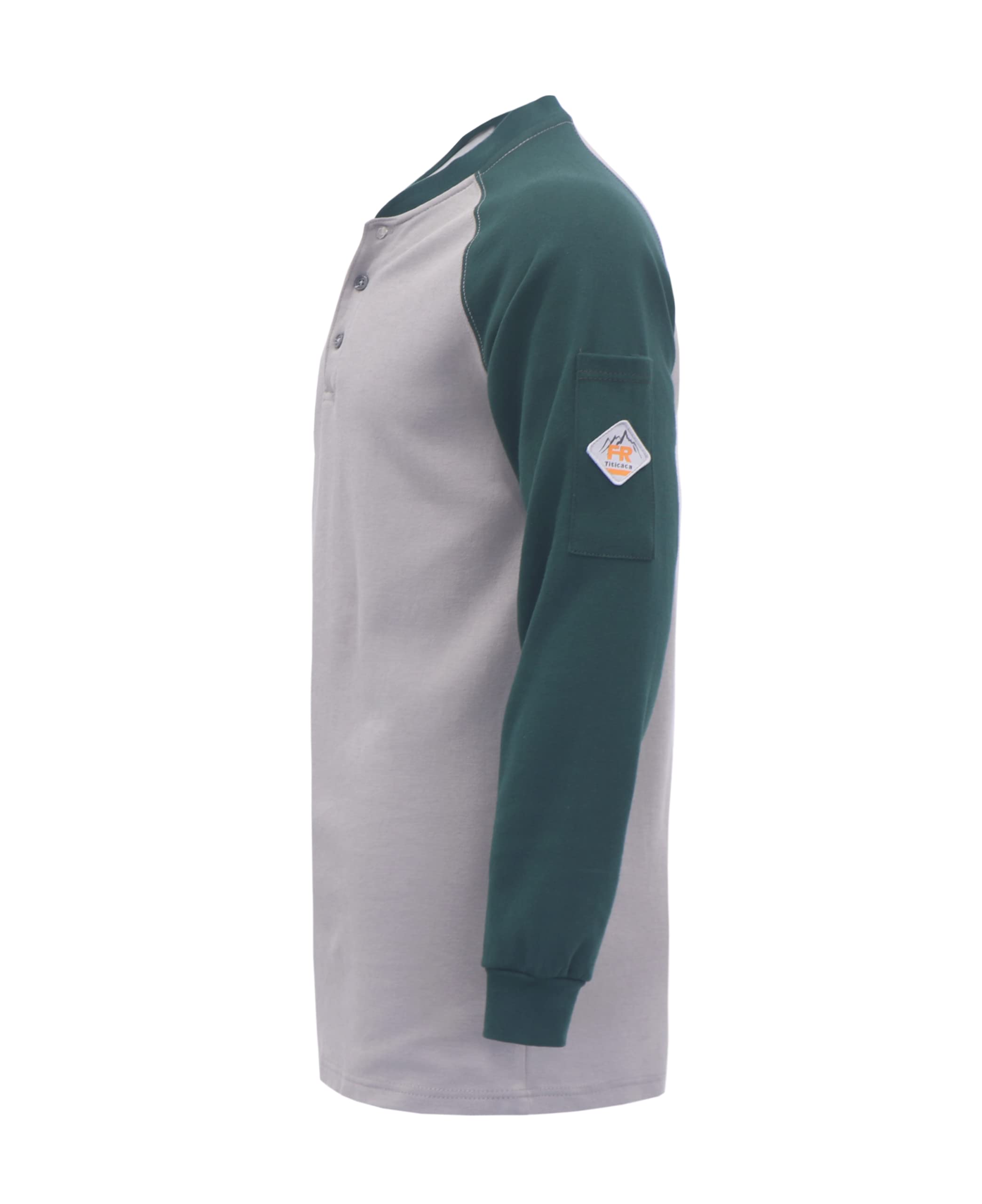 Flame Resistant T-Shirts for Men - 100% Cotton FR Shirts, Pre-Washed Fire Retardant Workwear - Ideal for Construction, Welding & Industrial Safety Work