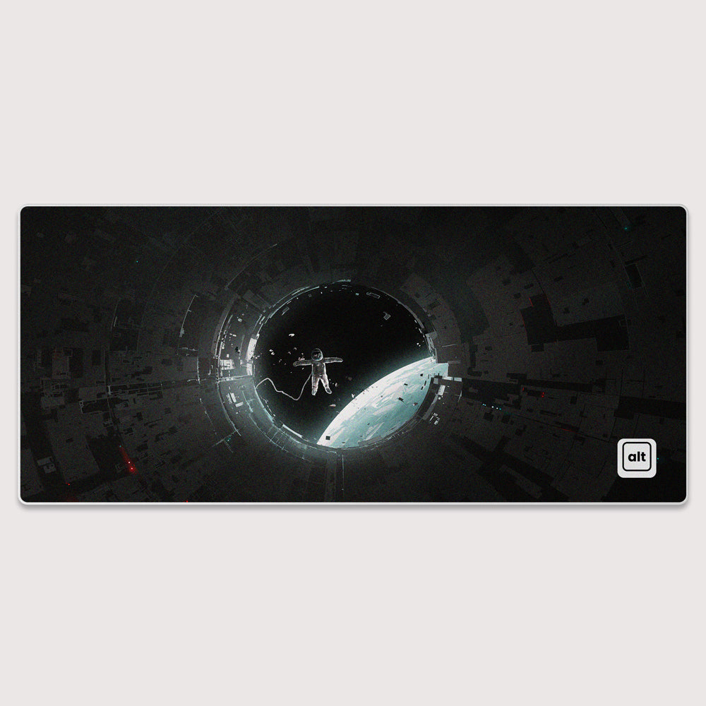 Premium Gaming Mouse Pad with Non-Slip Rubber Base - Large Moon Surface Design for PC & Laptop - Perfect for Office Work, Gaming & Graphic Design